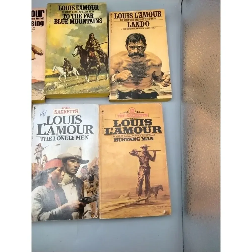 Lot of 10 Louis L’Amour “The Sacketts” Series Trade Paperback Western Books (3)